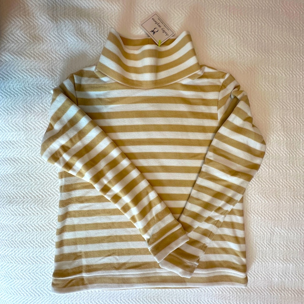 Dudley Stephens Park Slope, medium, white/tan strip vello fleece from Tuckernuck